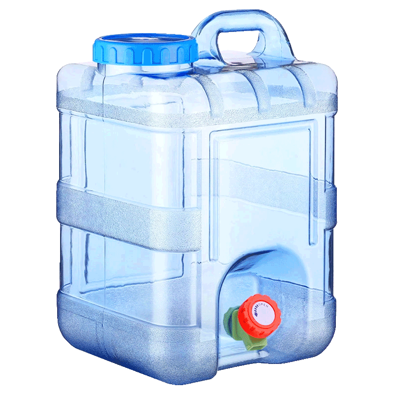 MAXCOOK Pure Water Bucket Mineral Water Bucket with Tap 10L Portable Outdoor Square MCX1856