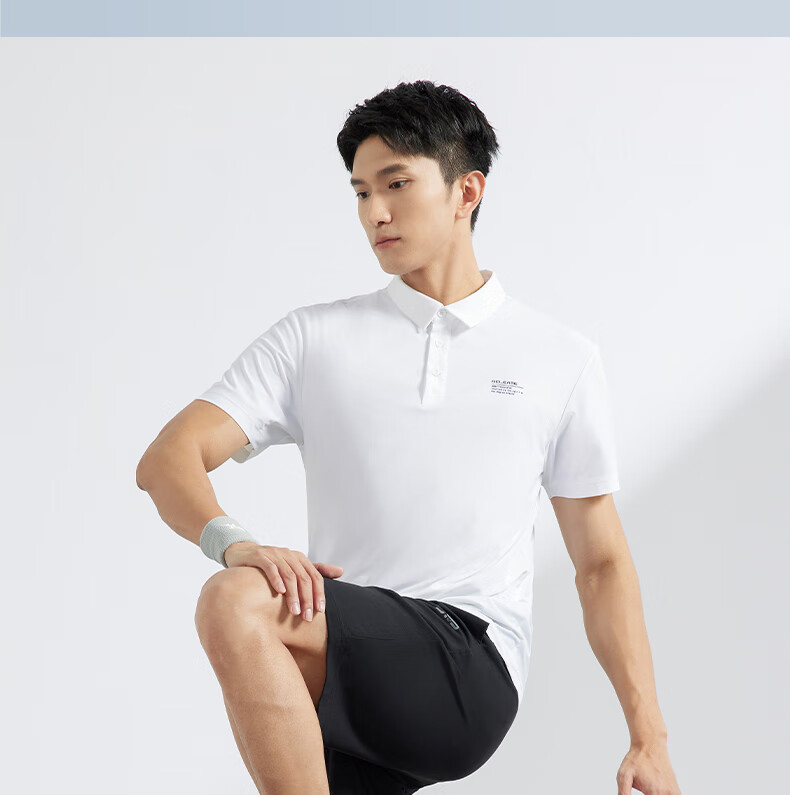 361° Men's Short Sleeve T-Shirt Spring Summer Polo Shirt Sportswear Fitness Loose Ice Silk Sun Protection 652524103D-6 24