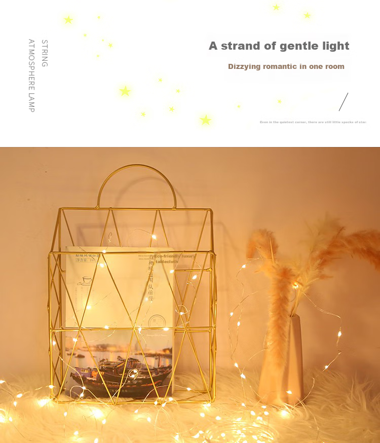 TaTanice Copper Wire String Lights, 10 Meters, 100 Lights, Gift Decorative Lights, Birthday LED Lights, Popular Trendy Lights, Romantic Atmosphere Lights 1