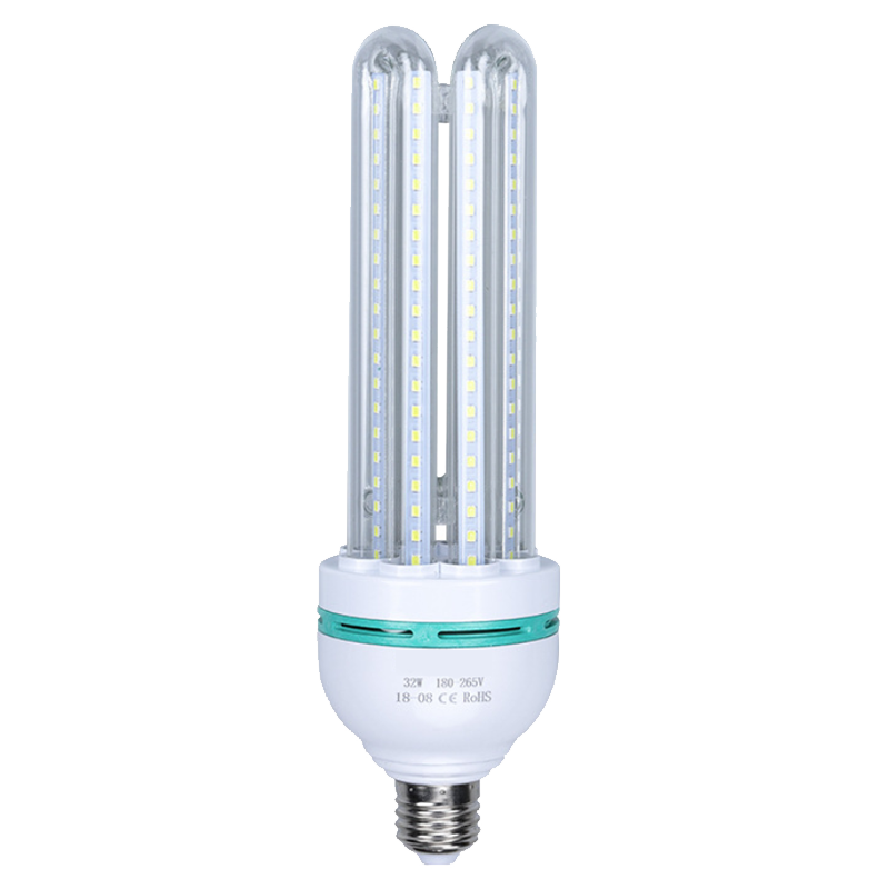 Bingyu BYZM08 LED Corn Light High Brightness Energy-Saving High Power Bulb Spiral U-Shaped Energy-Saving Corn Lamp 6500K White Light 24W
