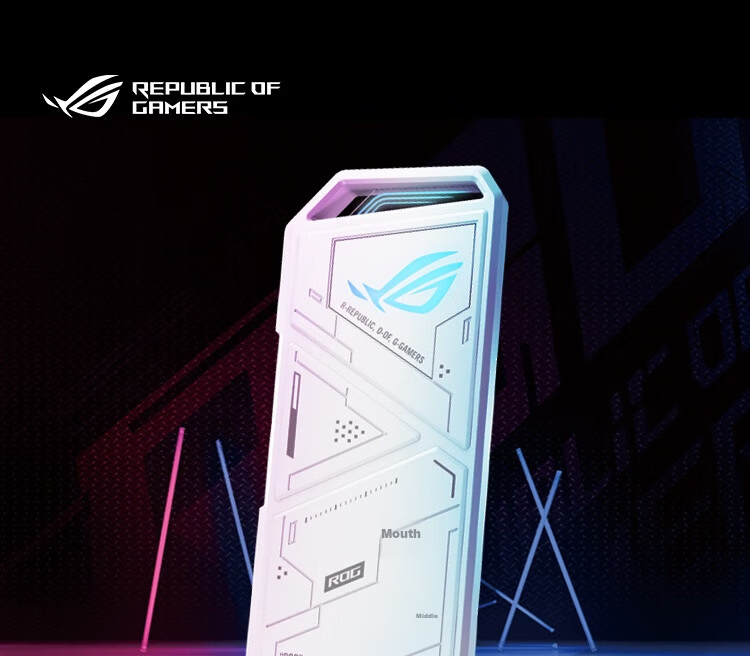 ASUS ROG STRIX ARION White Phantom Standard Edition M.2 NVMe External SSD Enclosure Full Aluminum Body/10Gbps 1