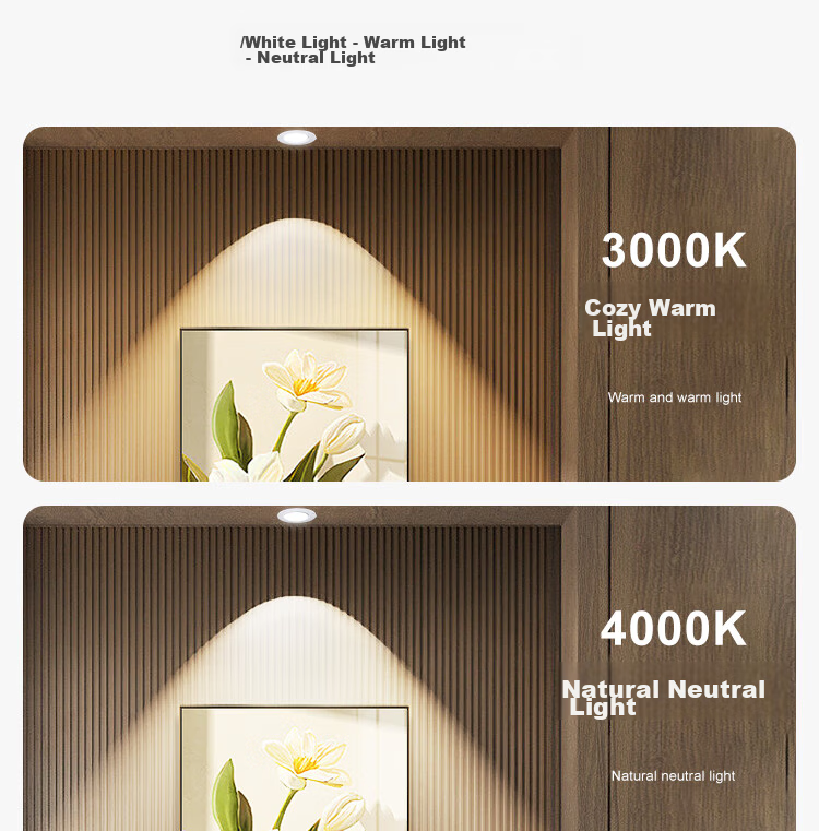 Foshan Lighting (FSL) LED Radar Motion Sensor Recessed Microwave Sensor Downlight 5.8G 5.5W Warm White (4000K) 8