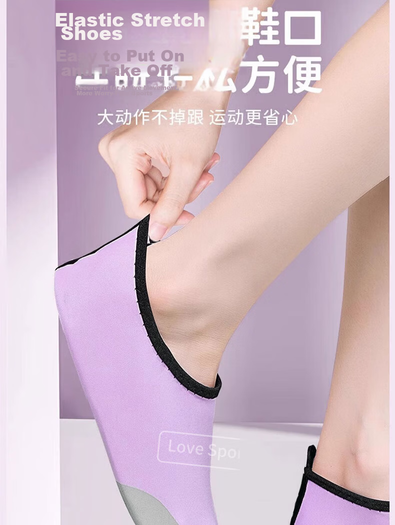 XUEXIMAN Yoga Shoes for Women, Indoor Exercise Pilates Sports Jump Rope Non-Slip Soft Sole Silent Running Fitness Floor Training Shoes 12