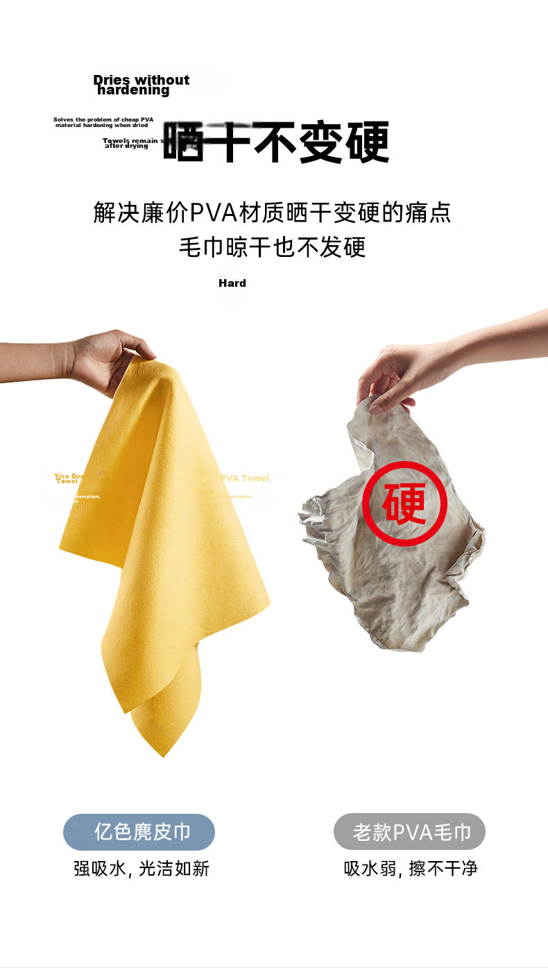 ESR ESR Car Wash Towel, Lint-Free, Absorbent Car Cleaning Cloth, Streak-Free Car Towel, Cleaning Supplies for Vehicles 9