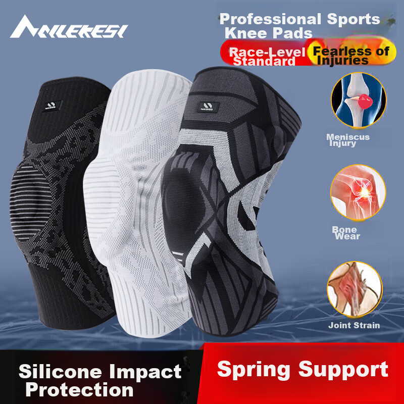 Nailikes Professional Sports Knee Brace Meniscus Running Basketball Knee Support Joint Protection XL Pair