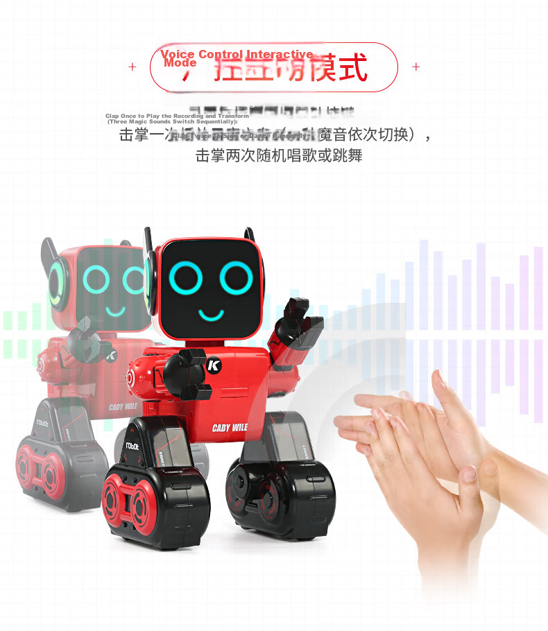 Jingda Remote Control Smart Robot Toy Programmable Toy for Boys Ages 3-6 Early Education Birthday Gift 7