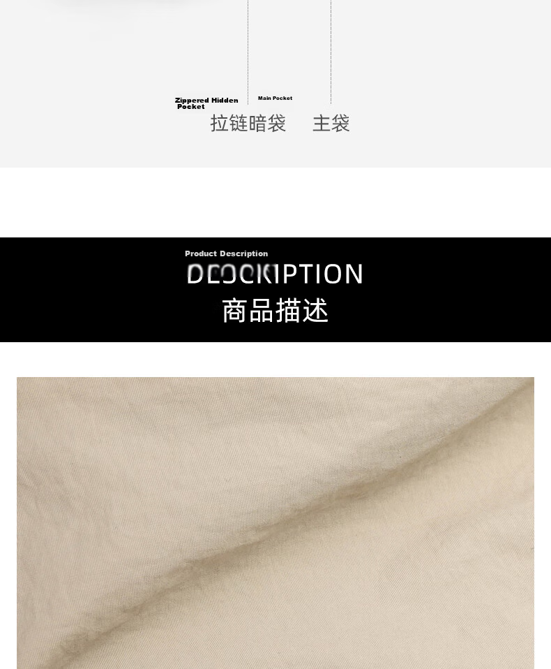 C.BANNER Large Capacity Crossbody Bag for Women, Trendy Student Simple Commuter Versatile Shoulder Fabric Bag, Fashionable Chest Bag 4