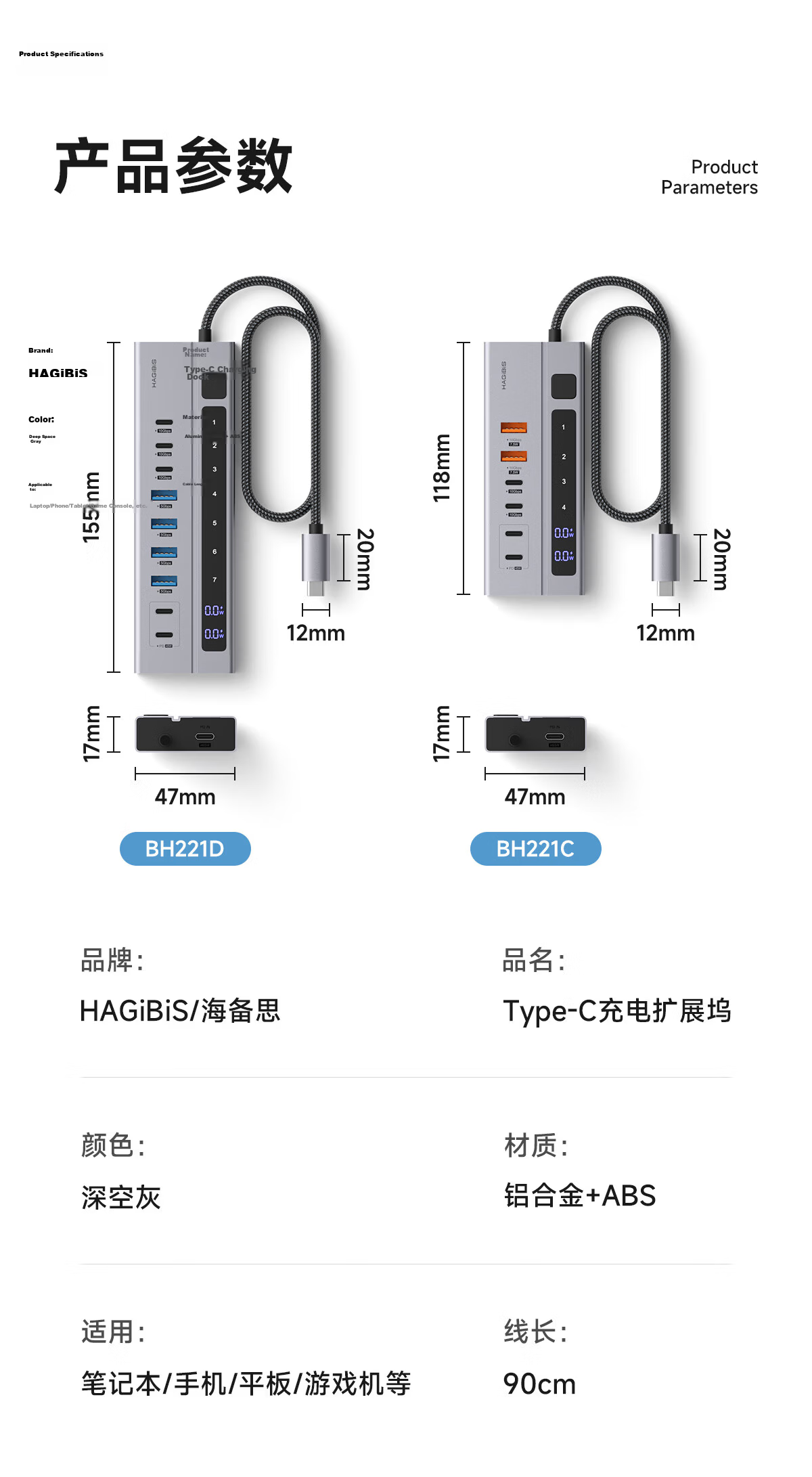 Hagibis Digital Display Expansion Dock with Screen, USB-C Converter, Ethernet Adapter, Type-C to HDMI Converter, Compatible with Apple Computers Mac, Thunderbolt 4 Adapter 19