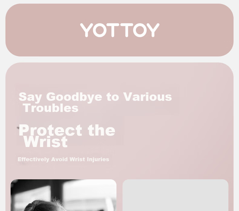 Yottoy Sports Wristband for Women, Running Fitness Badminton Basketball Sweat Wristband, Wrist Guard to Prevent Sprains and Tendonitis, Sweat-absorbent and Breathable 3