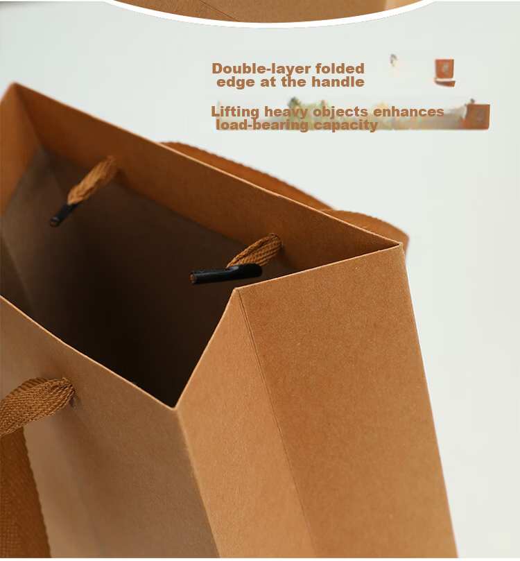 Tianxin Thickened Kraft Paper Gift Bag Tea Tobacco Alcohol Food Packaging Handbag Business Meeting Souvenir Bag 7