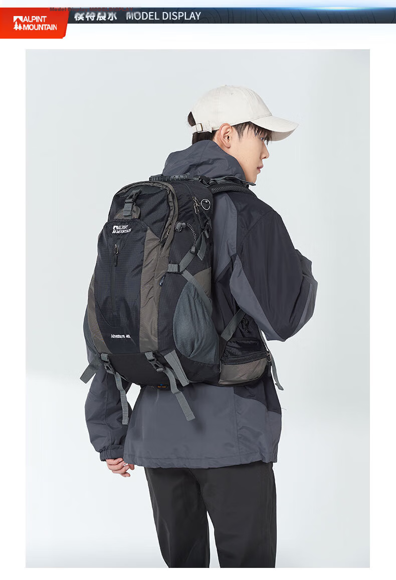 ALPINT MOUNTAIN Professional Mountaineering Backpack 40L Large Capacity Durable Hiking Daypack for Men and Women 15