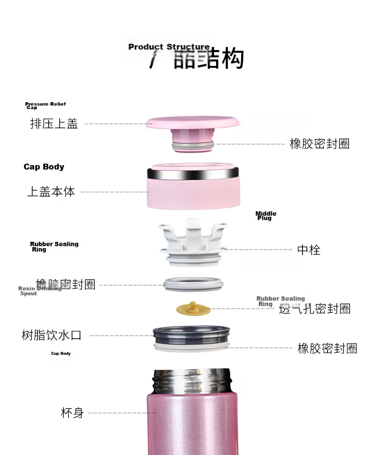 ZO JIRUSHI Original Imported Stainless Steel Insulated Water Bottle Large Capacity Unisex Student Outdoor Portable Practical Water Cup JZ48 8