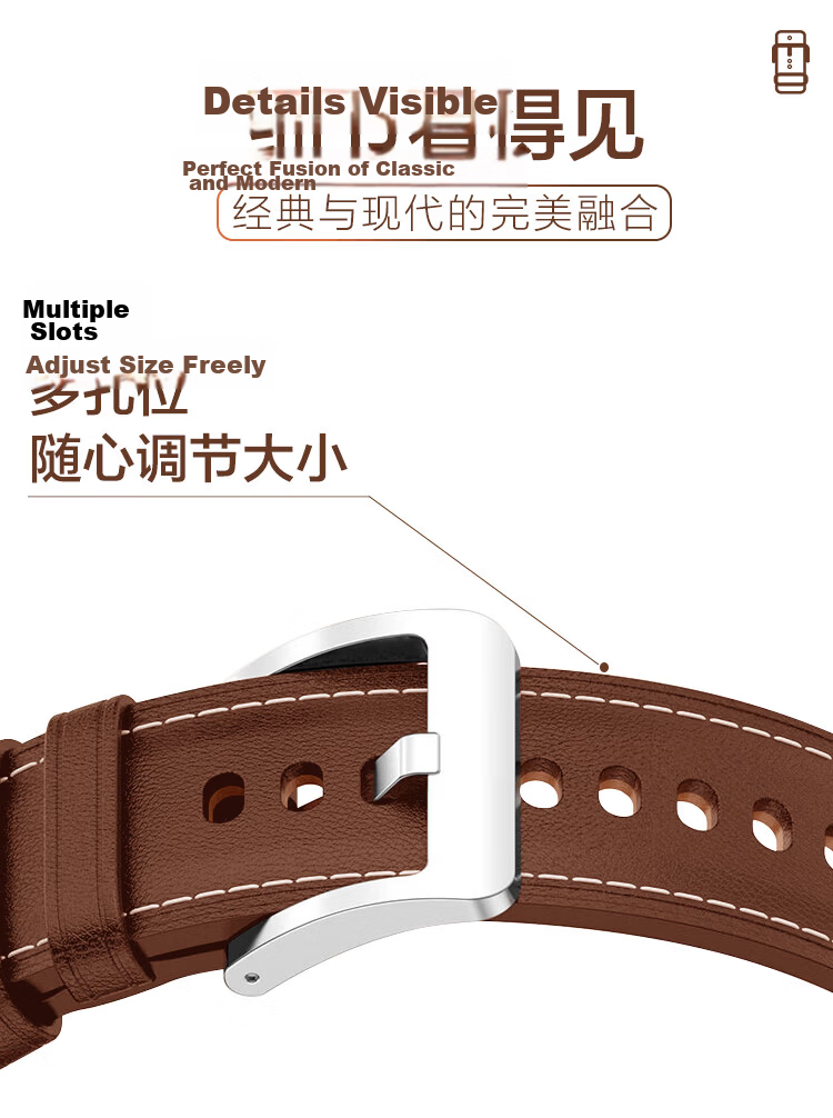 MSSM Compatible Apple Watch Band, Hermes Style IWatch S12 Cowhide Genuine Leather Strap for Ultra4/S11/10/9/Se3, Black, 44-49mm 4
