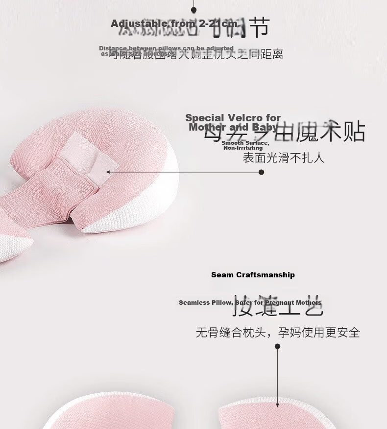 40,000 Kilometers Maternity Pillow Waist Support Side Sleeping U-Shaped Pregnancy Body Pillow Pregnancy Sleeping Pillow Special Pillow for Pregnant Women 16