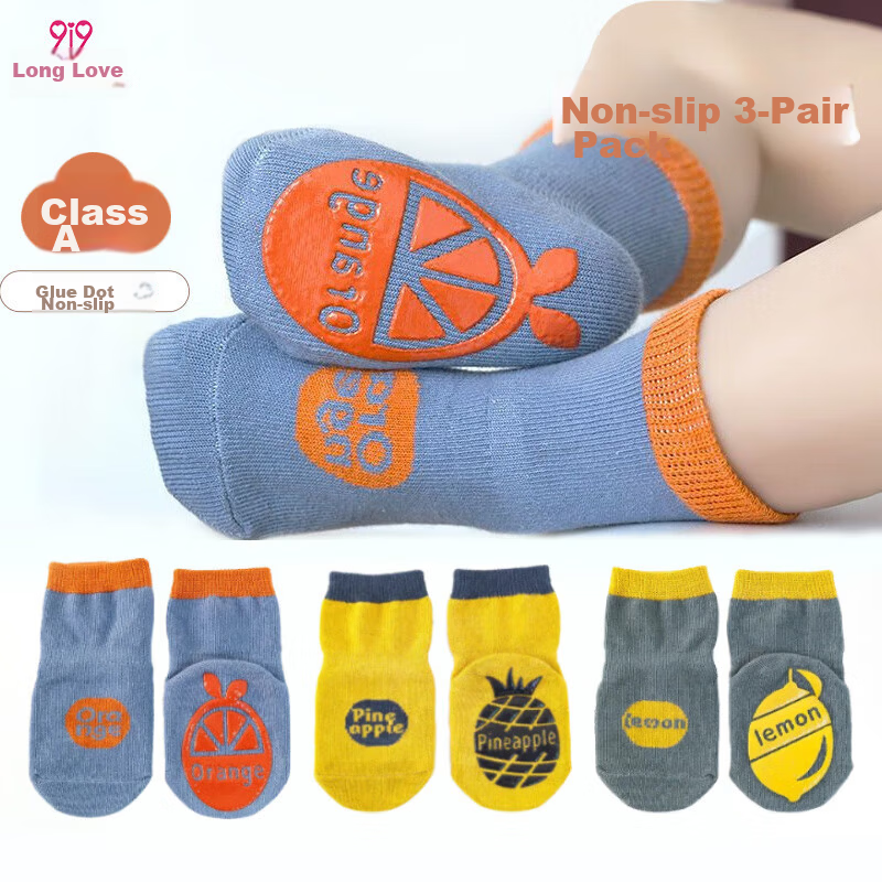 9i9 Baby Floor Socks Non-Slip Grip Toddler Walking Socks 5 Pairs A42 Mixed Animal Design 1-3 Years