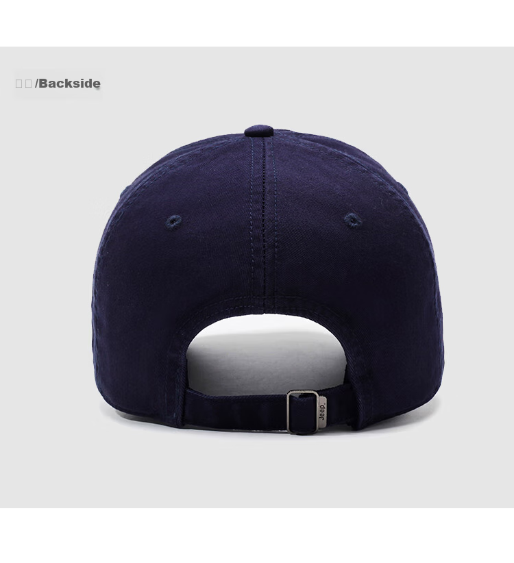 JEEP Men's Baseball Cap Four-Season Trendy Versatile Sunshade Hat Unisex Black 26