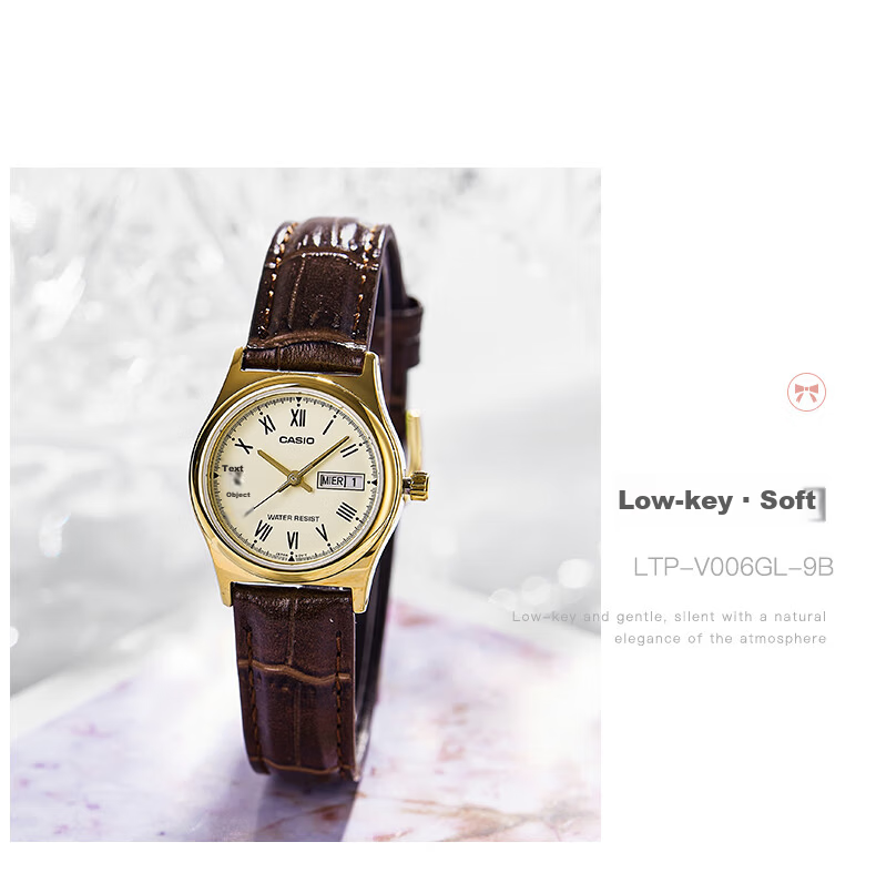 CASIO Women's Watch Simple Elegant Analog Quartz LTP-V006D-1B Valentine's Day Gift for Girlfriend 19