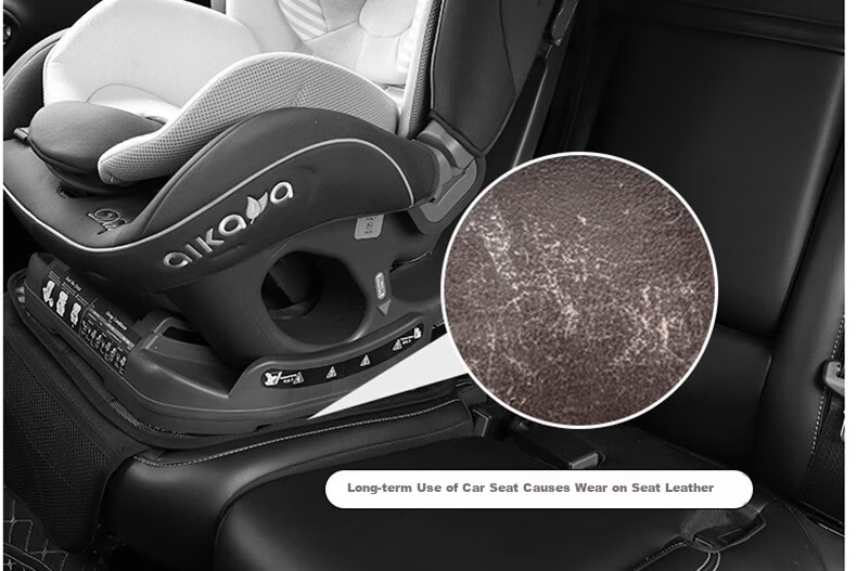 Digalun Car Child Safety Seat Anti-Wear Pad ISOFIX Universal Britax Thickened Non-Slip Protective Mat Creative Cute Cartoon Dinosaur 4