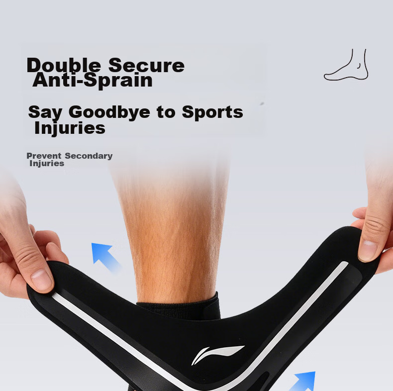 LI-NING Ankle Support Brace Sprain Protection Joint Stabilizer Recovery Sleeve Anti-Sprain Running Basketball Football Wrist Guard 7