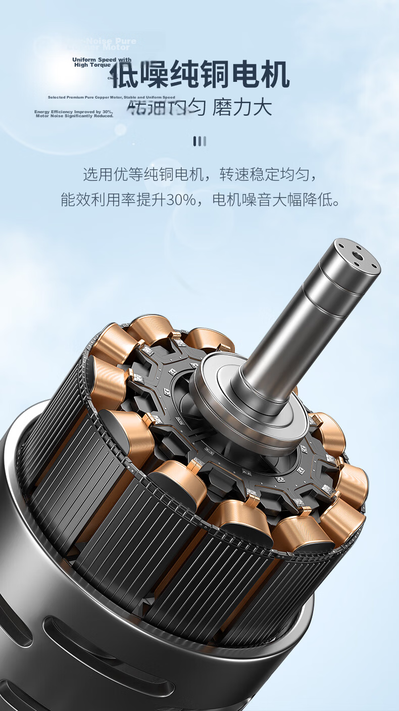 CLITON Electric Coffee Grinder, Portable Manual Coffee Grinder, Automatic Grinding Machine for Pour-Over Coffee 15
