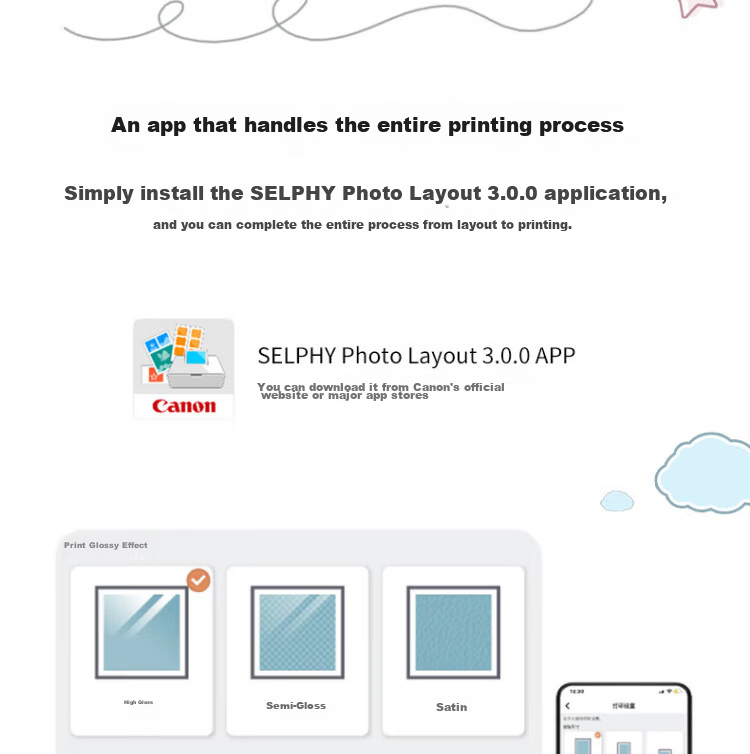Canon CP1500 Mobile Wireless Photo Printer Home Thermal Sublimation Compact Portable Photo Printer CP1500 White Package 1 10