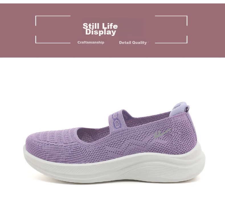 Warrior Women's Comfortable Walking Shoes Non-Slip Soft Sole Elderly Beijing Cloth Shoes 1505 Red Size 40 14