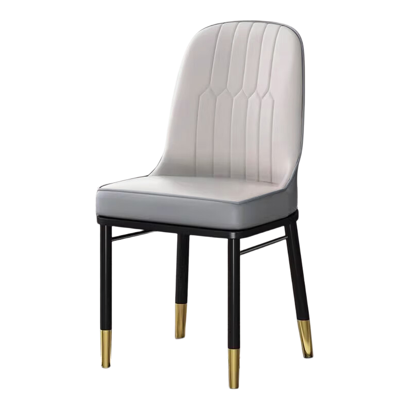 L&S Dining Chair, Home Dining Table Chair, Stool with Backrest, Restaurant Hotel Chair CY157 Light Gray 2-Piece Set
