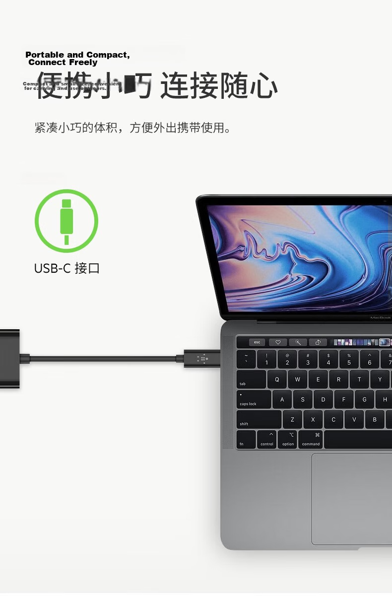 BELKIN Docking Station, Ethernet Port Expansion, Wired Network Card for Computer, IPad Tablet And Smartphone Wired Network Splitter Adapter, 100W Power Supply INC019 5