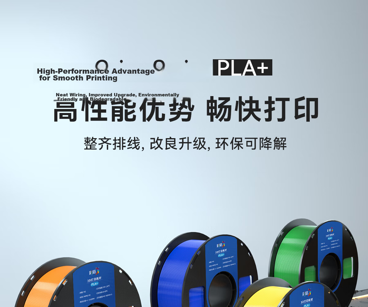 Colorful Plaid 3D Printing Filament PLA+ 1.75mm Yellow 1kg Compatible with Taz, Creality, Elegoo, Zongwei Cube, Aurora Erwo 3D Printer Drawing Pen 2
