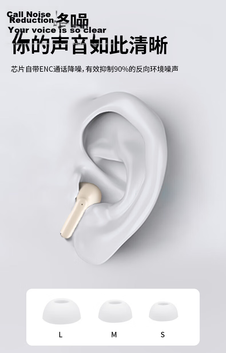 Lenovo Invests in Brand Yinengzhe Bluetooth Earphones, Clip-On Bone Conduction Concept, Open-Style Non-In-Ear Hanging Earphones, Noise-Cancelling, High-Quality Sound, Sports Running Waterproof Clip-On White 12