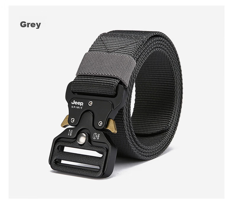 JEEP SPIRIT Magnetic Buckle Functional Belt for Men, Casual Outdoor Canvas Woven Nylon Canvas Military Training Belt 11
