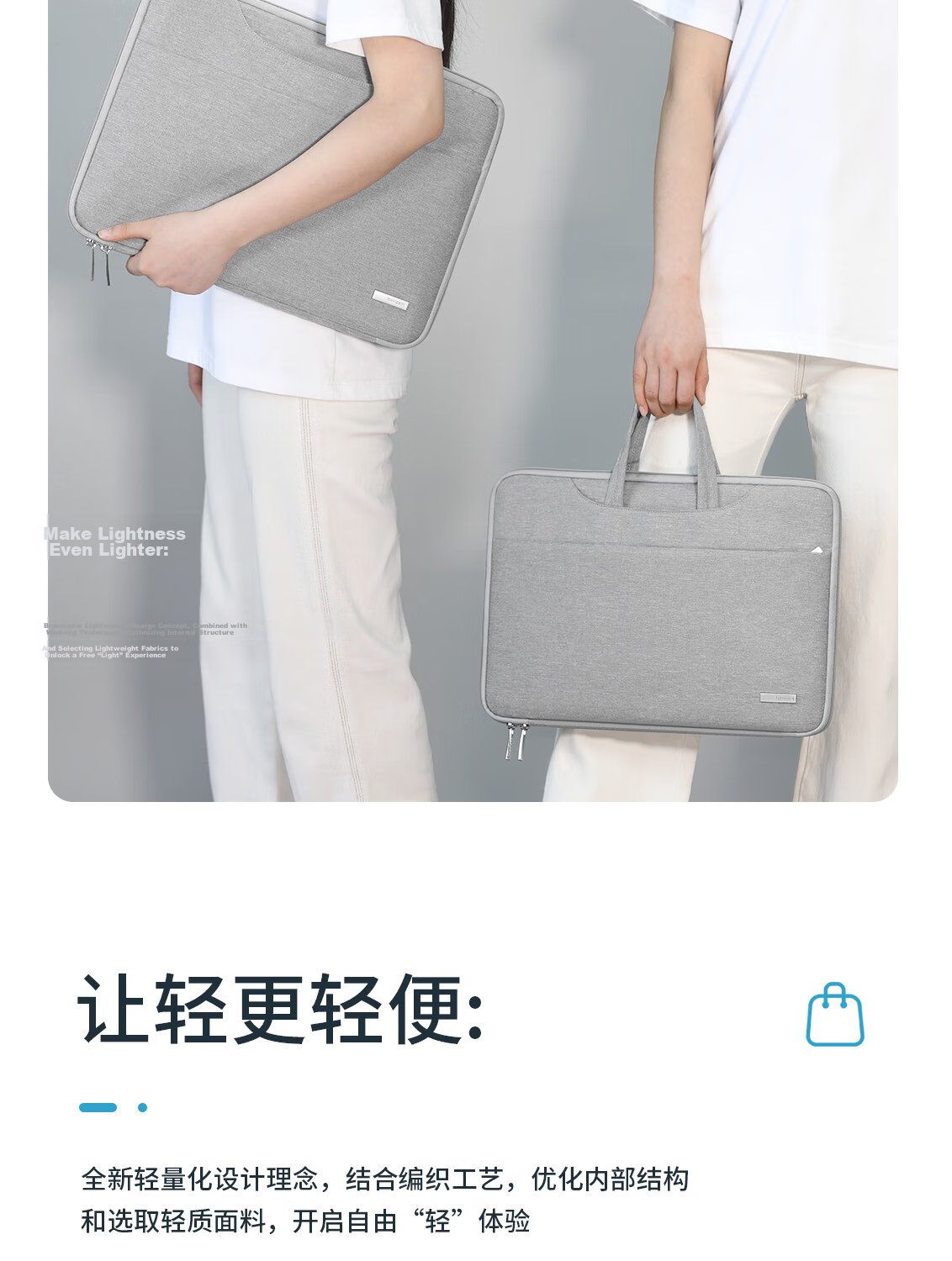 Taikesen Laptop Bag Handheld Notebook Case Suitable for Apple Macbook 14-Inch, Huawei, Lenovo, Business Style for Men And Women, High Aesthetic Value 8