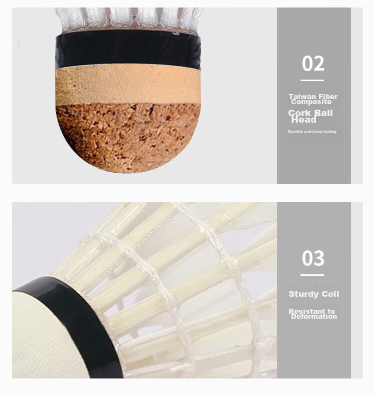 Li-Ning New Badminton C50 Duck Feather Shuttlecock for Training And Competition, Durable And Stable Flight AYQR047-77 7