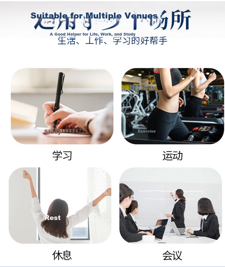 Hense Indoor Temperature and Humidity Clock Alarm Kitchen Clock Refrigerator Magnet Electronic Clock Desktop Clock Electronic Watch Wall Clock Table Clock HA8218 White Back to School Season 9