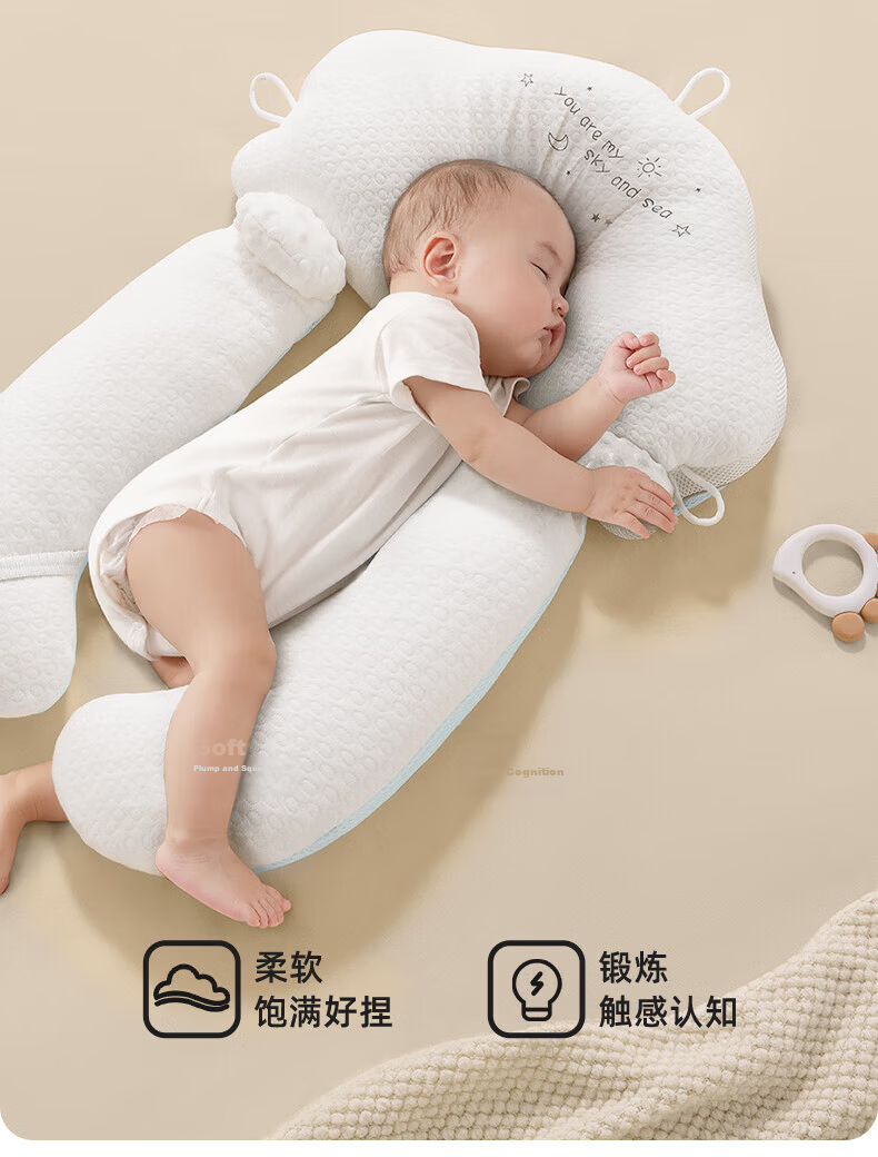 Beitaisi Anti-Reflux Ramp Pad, Baby Feeding Ramp Pillow, Anti-Choking Milk Spill Lying Feeding Breastfeeding Pillow for 0-6 Months 19