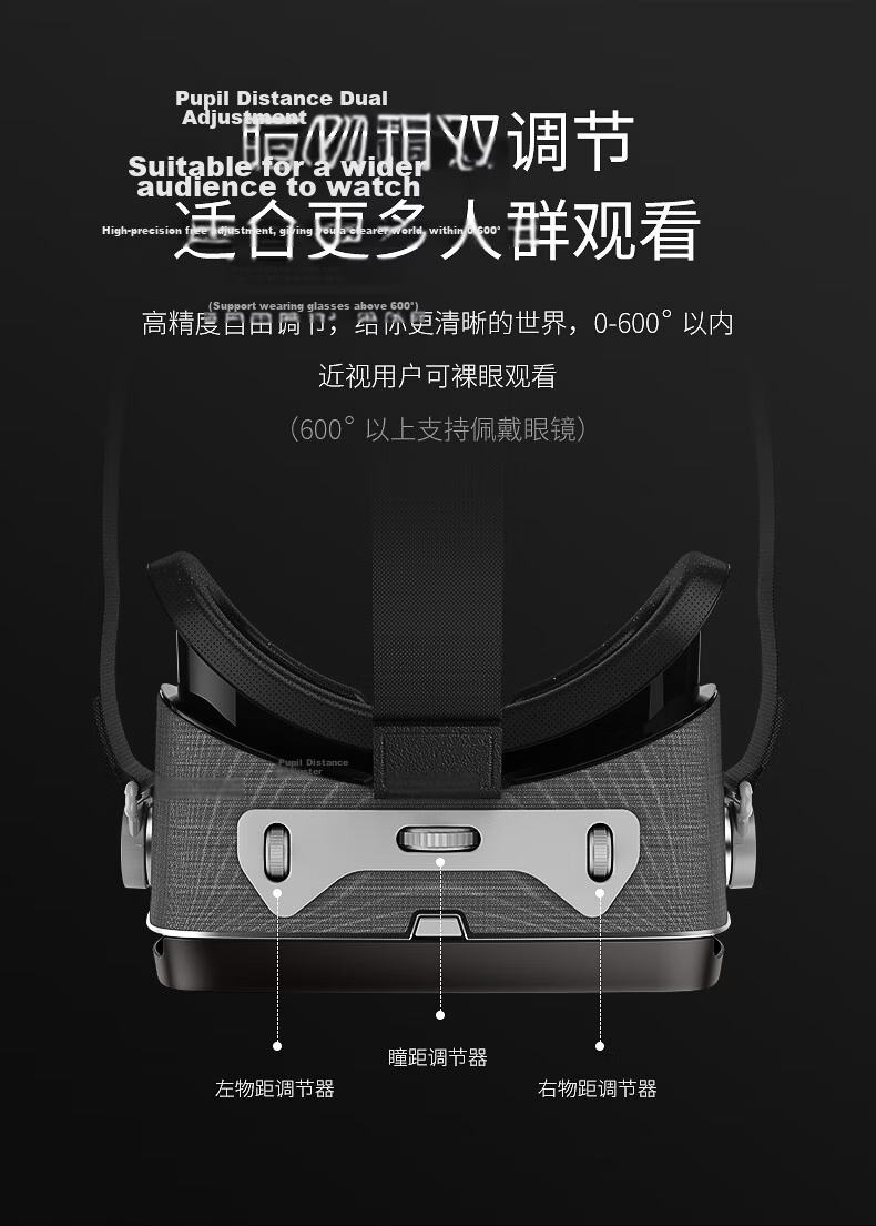 NOLO N3 VR Glasses for Mobile Phones, HD Movie Viewing, VR Phone Box, 3D Panorama, Smart Bluetooth Connection 8