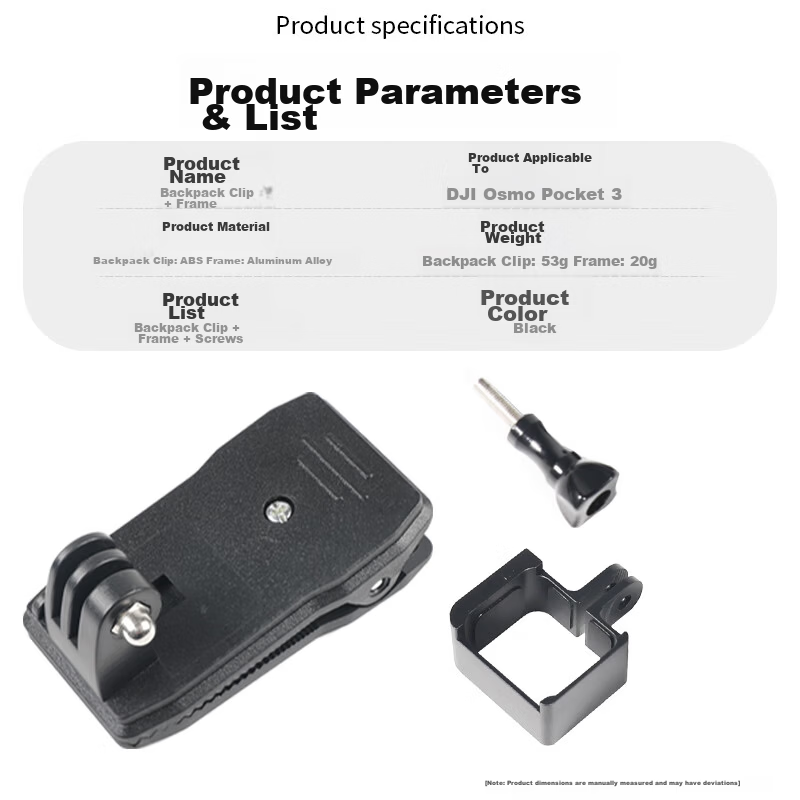 Qiye Head Strap Mount Bracket Base for DJI Pocket 3, Pocket 4, Osmo First Vision Camera Accessories 6
