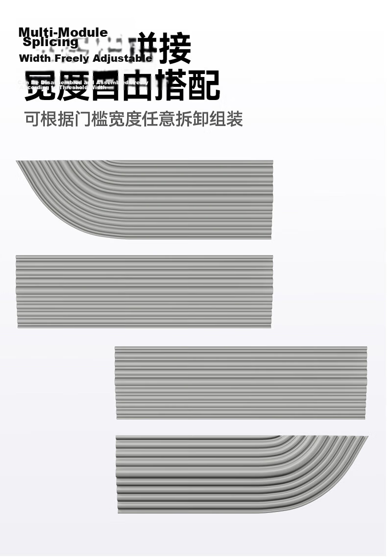 Kerrier Robot Vacuum Cleaner Climbing Mat Accessories for Ecovacs Xiaomi Roborock Dreame Yunmi Threshold Ramp Door Sill Strip 68cm 4