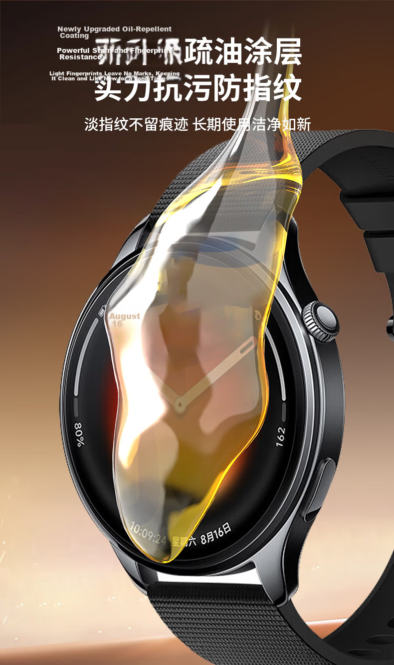 Smorss AR Anti-Reflective Tempered Glass Screen Protector for Xiaomi Watch S4 41mm Anti-Scratch Drop Resistant Anti-Fingerprint Film 9
