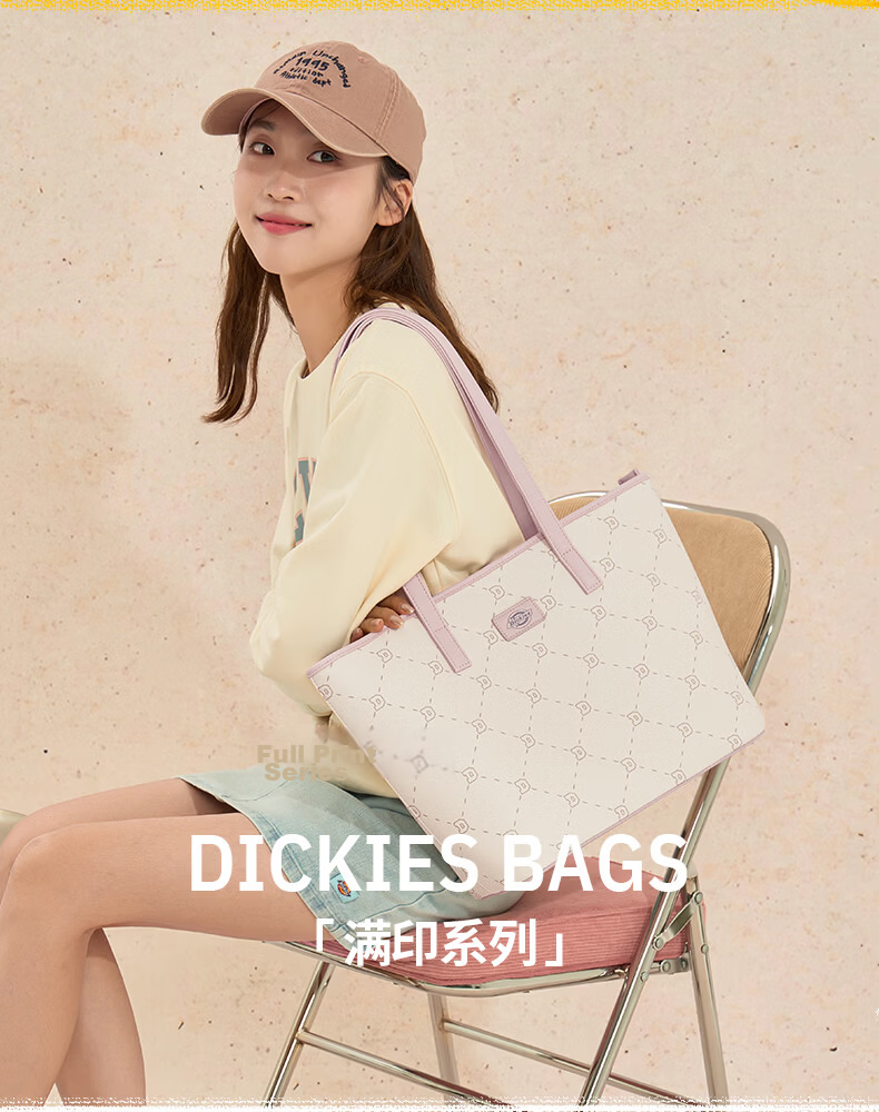 Dickies Women's Tote Bag Crossbody Handbag DK Multi-Compartment Simple Commuter Large Capacity Shoulder Bag 3