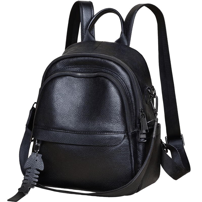 Viney Women's Leather Backpack Fashion Large Capacity Travel School Bag for Middle School Students Birthday Gift for Girlfriend