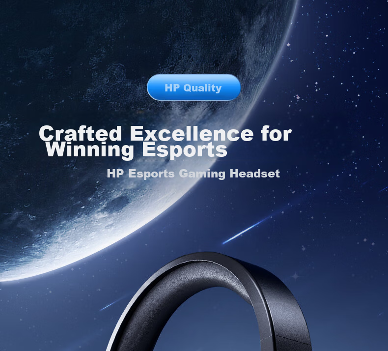HP Wired Over-Ear Noise-Cancelling Surround Sound Gaming Headset with Microphone USB Interface for Study and Entertainment 1