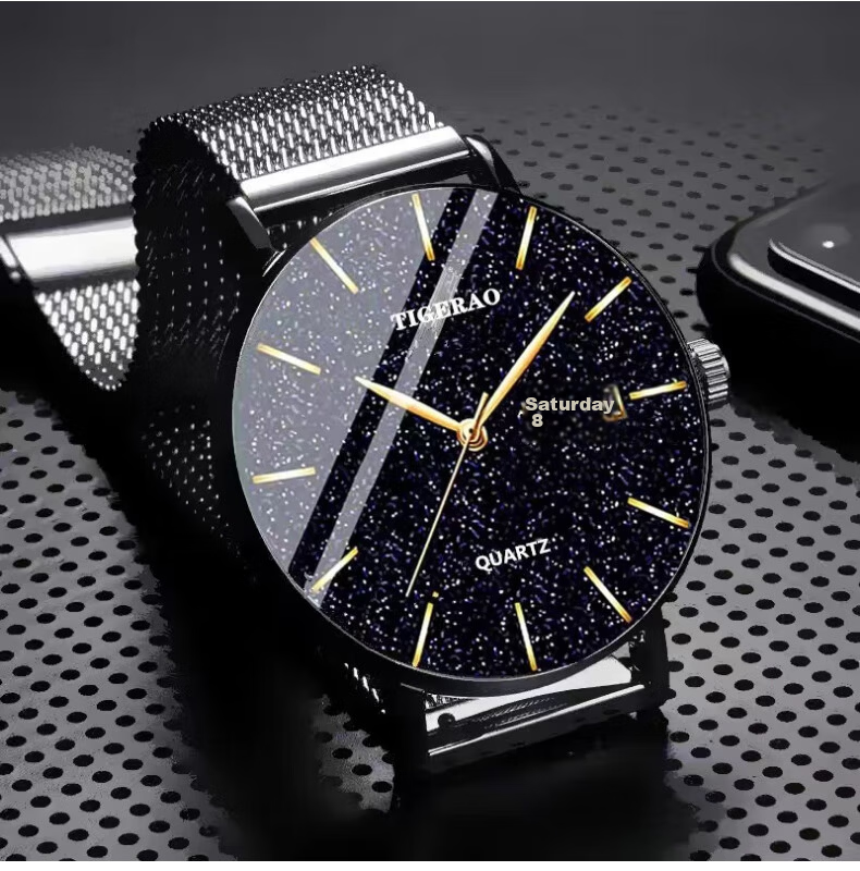 Siwangongli Men's Watch, Fashionable Calendar Quartz Watch, Suitable for Middle School, High School Students And Teenagers, Men's Watch, Back-To Seaso 2