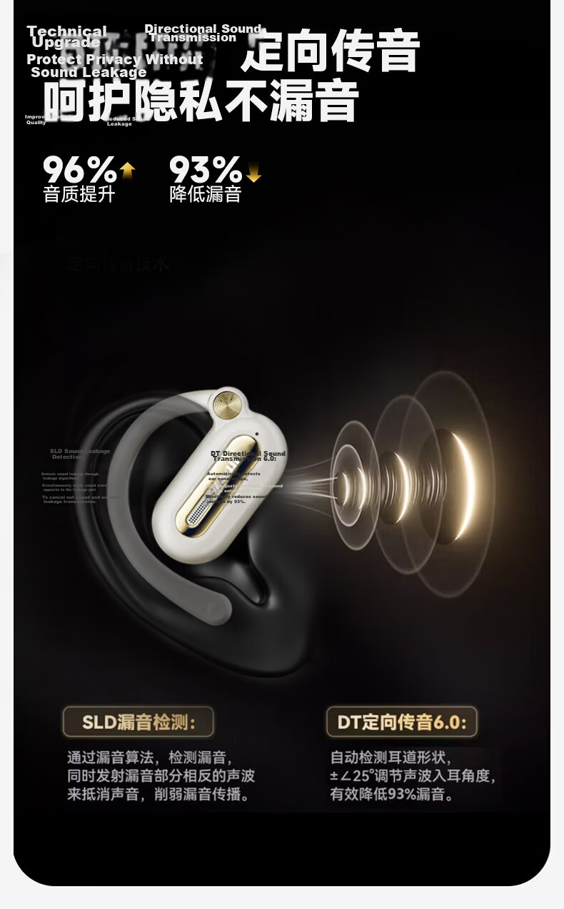 PHILIPS TAQ2720 White Bluetooth Bone Conduction True Wireless Open-Ear Sports Earphones Compatible with Apple Huawei Xiaomi 7