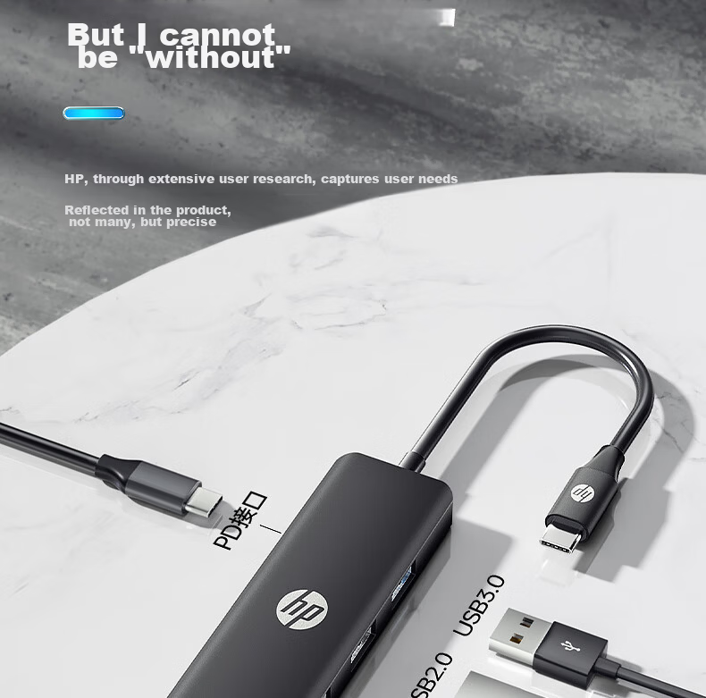 HP Type-C to HDMI Docking Station, Screen Mirroring Fast Charging Adapter Thunderbolt Converter for Apple Computers MacBook Tablets IPad Phones CT205C 5