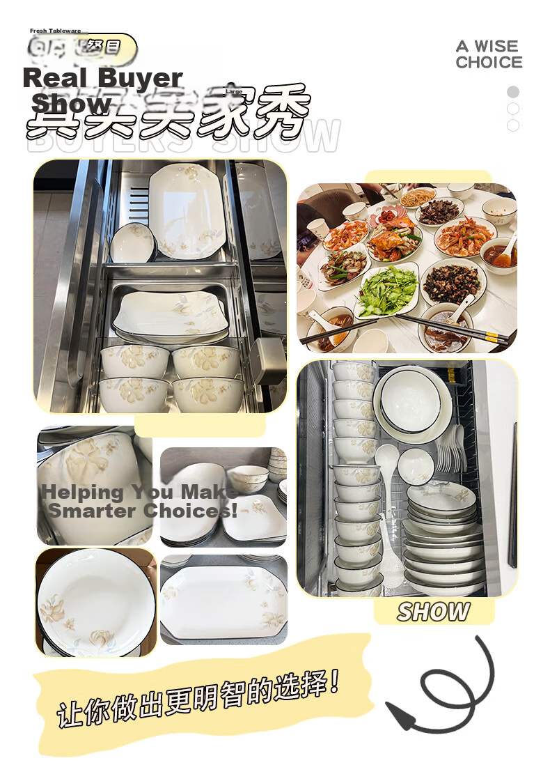 Mornenjoy Tableware Set 2026 New High-Value Jingdezhen Bowls and Plates Complete Dinnerware Set with Chopsticks for Housewarming Gift 1