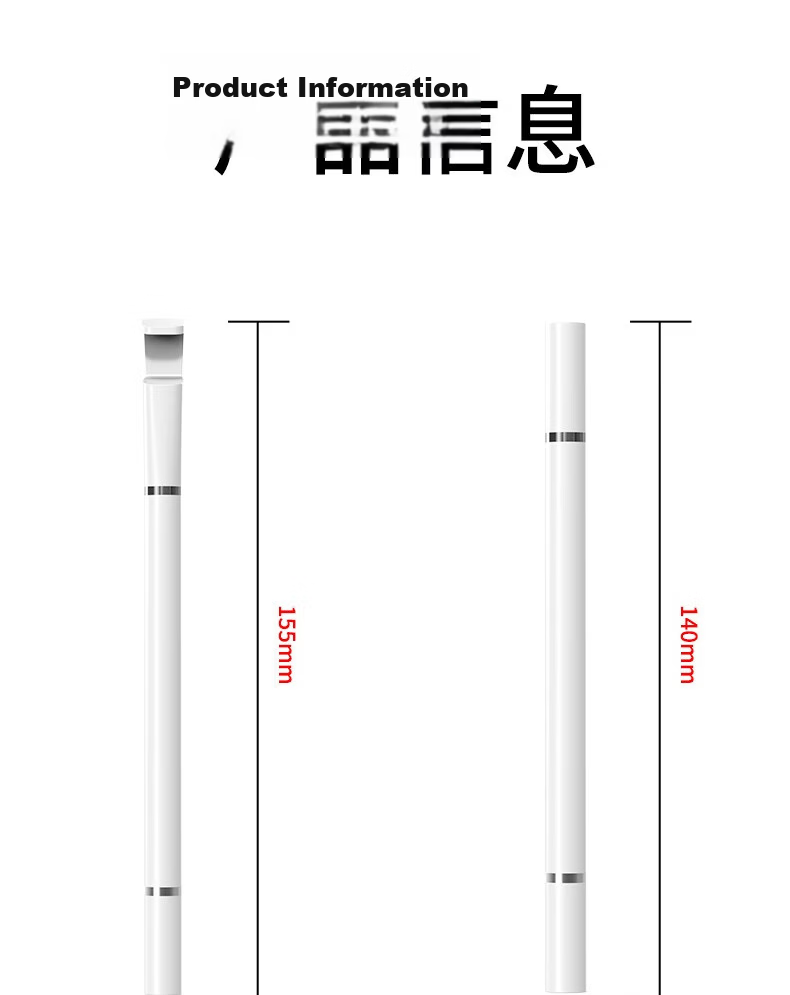 Aolang IPad Capacitive Stylus, Mobile Touch Pen, Round Disc Touchscreen Pen for Tablets, Universal Drawing Pen for Xiaomi, Apple, OPPO, Huawei Matepa, Writing Ballpoint Pen, Two-In White 14