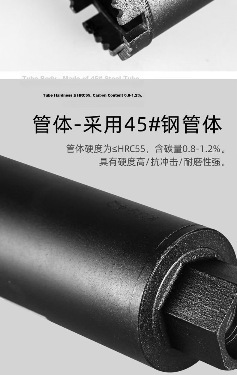 Fuxing Diamond Drill Bit Air Conditioner Hole Saw Concrete Core Drill Bit φ63X370 5
