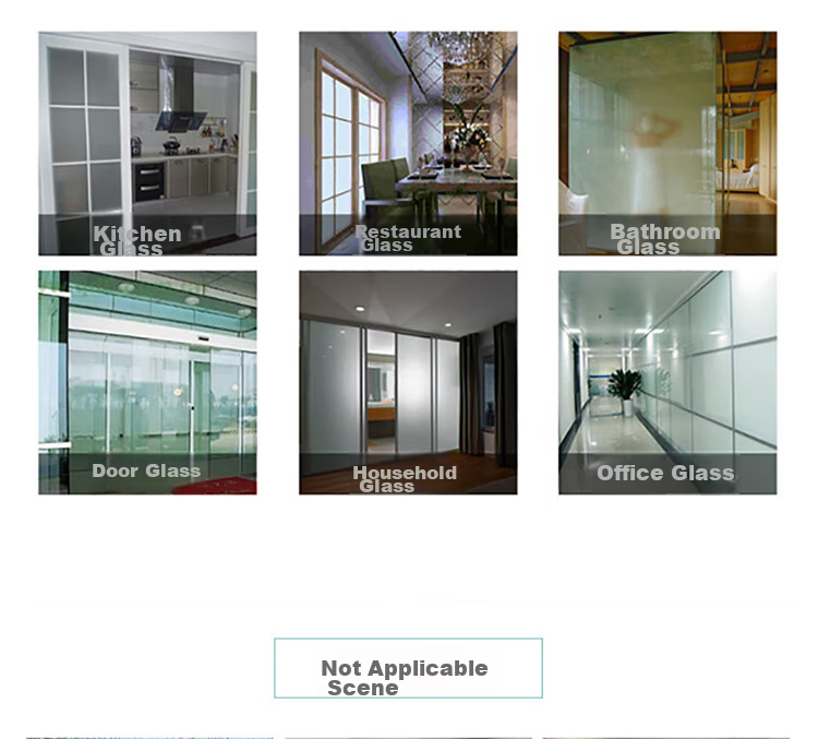 Fuju Adhesive Heat Insulation Sunscreen Privacy Window Film Blackout 60x200cm 2