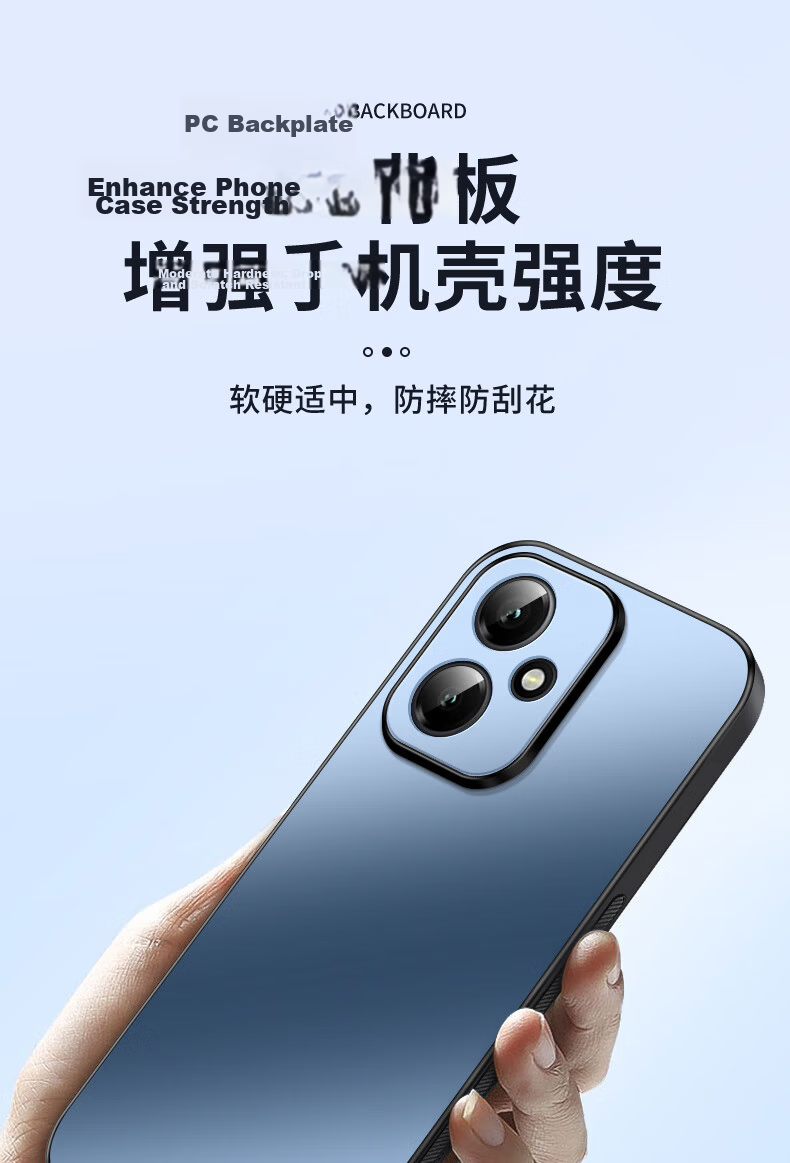 Shangsu Compatible with Honor 400 Phone Case Huawei Honor 400 Protective Cover AG Matte Lens Full Coverage Shockproof HUAWEI Solid Color Simple Business Unisex Case Graphite Black 11